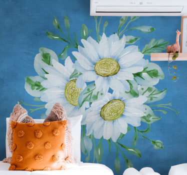 Fototapete blumen gänseblümchen komposition - TenStickers