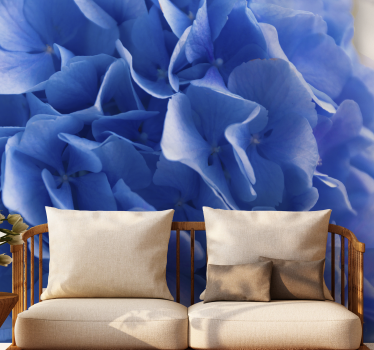 Fototapete blumen hortensienblaue blüten - TenStickers