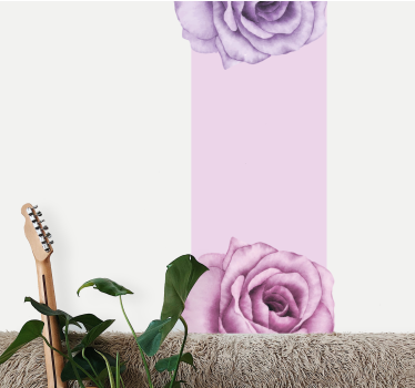 Fototapete blumen im lila rosen design - TenStickers