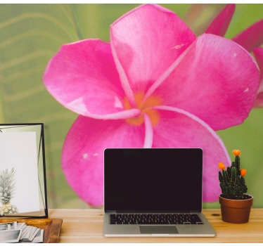 Fototapete blumen in pinkem blumenakzent - TenStickers
