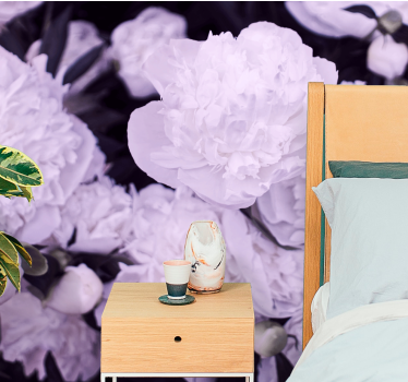 Fototapete blumen lavendel pfingstrosenblüten - TenStickers