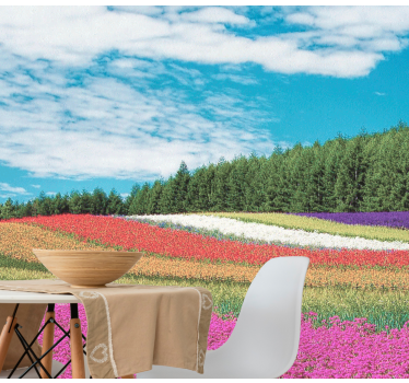 Fototapete blumen lebendige blumenlandschaft - TenStickers