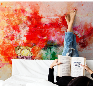 Fototapete blumen lebhaftes botanisches arrangement - TenStickers