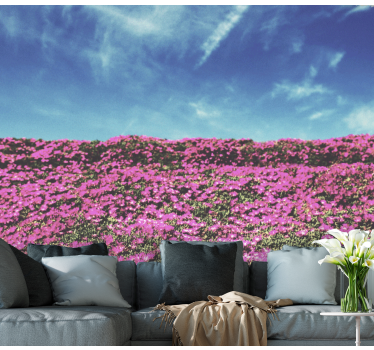 Fototapete Blumen leuchtend rosa blüten - TenStickers