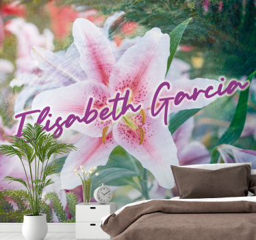 Fototapete Blumen lilie florale eleganz - TenStickers