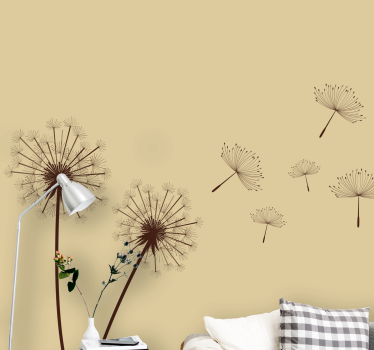 Fototapete blumen löwenzahn wind-effekt - TenStickers
