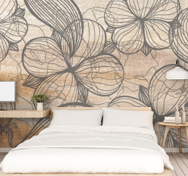 Fototapete blumen mit eleganten floralen mustern - TenStickers