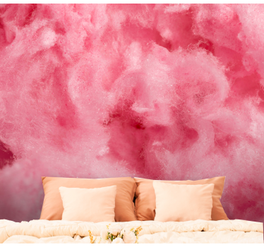 Fototapete blumen mit flauschiger rosa textur - TenStickers
