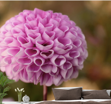 Fototapete blumen pinke blumensphäre - TenStickers