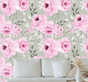 Fototapete Blumen pastell pfingstrosen arrangement - TenStickers
