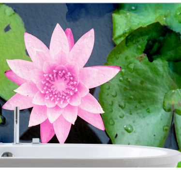 Fototapete Blumen rosa lotusblüte - TenStickers