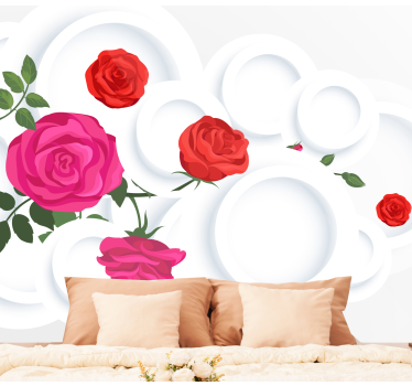Fototapete Blumen rosen-blumenarrangement - TenStickers