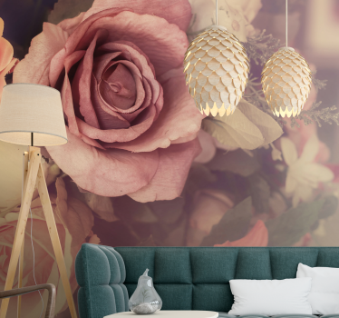 Fototapete blumen rosenblüten komposition - TenStickers