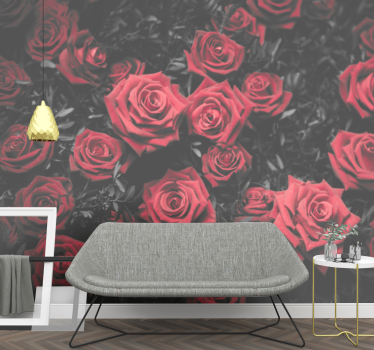 Fototapete blumen rote rosenblüten - TenStickers