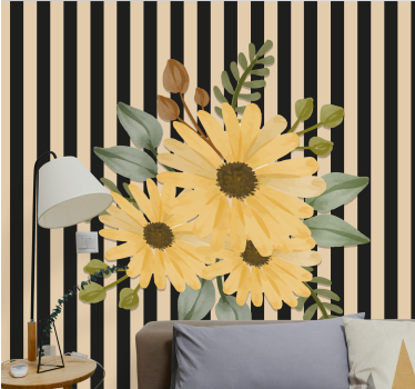 Fototapete blumen sonnenblumen arrangement - TenStickers