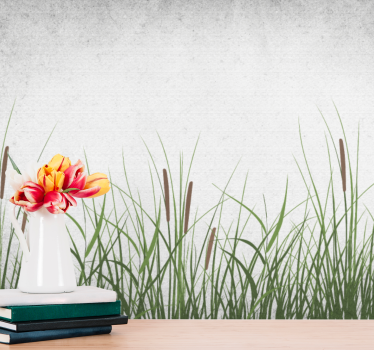 Fototapete blumen tulpen und gras - TenStickers