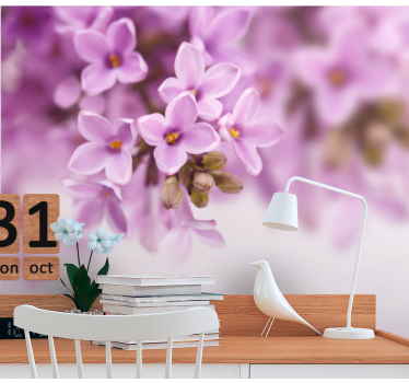 Fototapete blumen zarte lila blüten - TenStickers