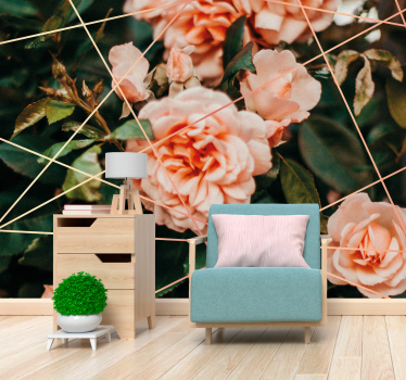 Fototapete Blumen zarte rosenblüten - TenStickers