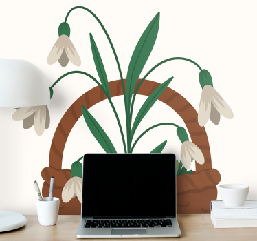 Fototapete blumen zarte schneeglöckchen blüten - TenStickers