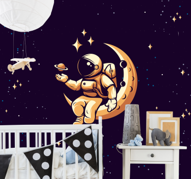 Fototapete fantasie cosmonaut im weltraum - TenStickers