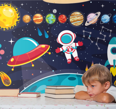 Fototapete fantasie kosmische abenteuer idee - TenStickers