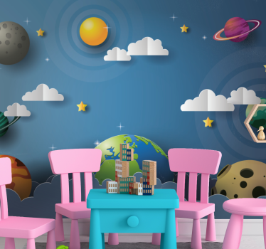 Fototapete fantasie kosmische traumlandschaft - TenStickers