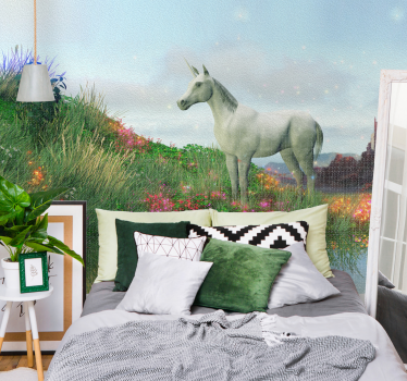 Fototapete fantasie majestätische einhornlandschaft - TenStickers