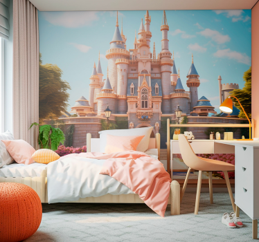 Fototapete Kinderzimmer Prinzessinnen Schloss - TenStickers