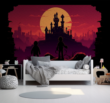 Tapete Jugendzimmer böse Festung kreatives Design - TenStickers