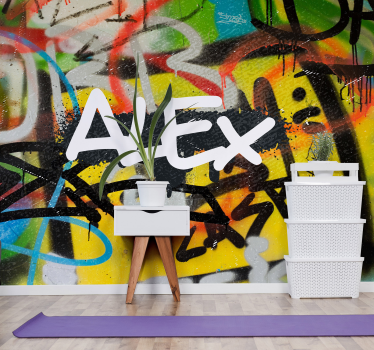 Fototapete Graffiti bunte urbane kunst - TenStickers