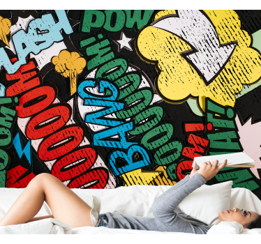 Fototapete graffiti comicbuch klänge - TenStickers
