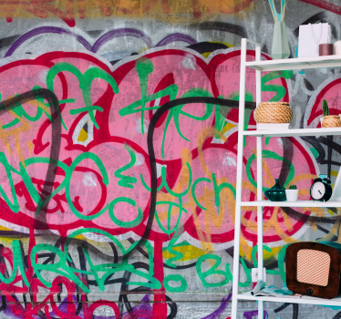 Fototapete graffiti lebendige stadtkunst - TenStickers