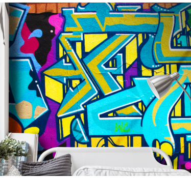 Fototapete graffiti lebendige urbane ausdrucksform - TenStickers