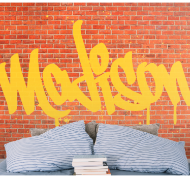 Fototapete graffiti mit graffiti text kunst - TenStickers