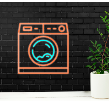 Fototapete Graffiti neon-wäscherei-zeichen - TenStickers
