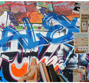 Fototapete Graffiti urbaner streetstyle - TenStickers
