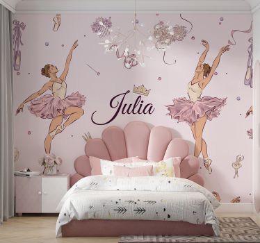 Fototapete mit Namen Jugendzimmer Ballettänzerinnen - TenStickers