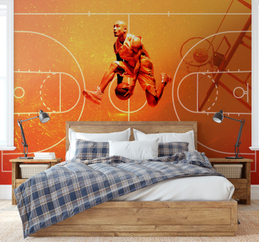 Fototapete Kinderzimmer Basketball - TenStickers