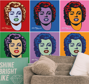 Fototapete Kunst Pop-art marilyn monroe - TenStickers
