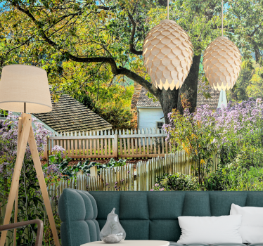 Fototapete landschaft ruhiger gartenblick - TenStickers