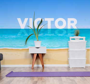 Fototapete Meer strand mit wasser - TenStickers