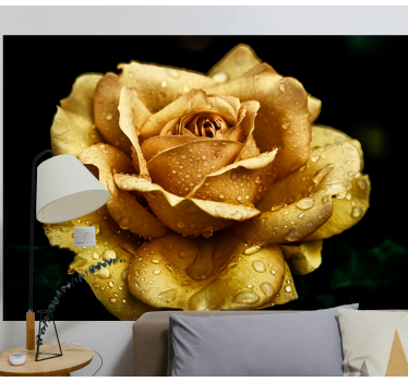 Fototapete Mohnblumen elegante taufrische blüte - TenStickers