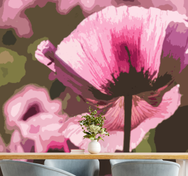 Fototapete mohnblumen pinker mohnblüten - TenStickers
