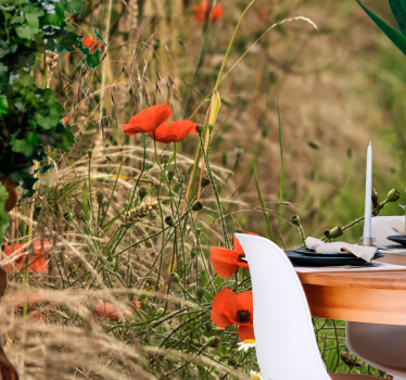 Fototapete mohnblumen poppy wiesenruhe - TenStickers