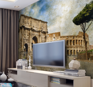 Fototapete Städte Wohnzimmer Kolosseum Rom - TenStickers