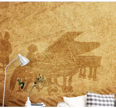 Fototapete musik klavieraufführung szene - TenStickers