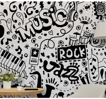 Fototapete musik musikalische stimmung kunstwerk - TenStickers