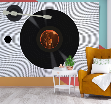 Fototapete musik schallplattenliebe - TenStickers