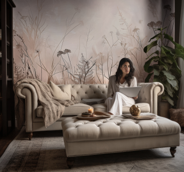 Tapete Wohnzimmer wilde Natur Fototapete - TenStickers