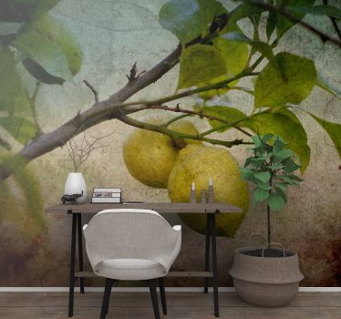 Fototapete natur zitronenzweig detail - TenStickers